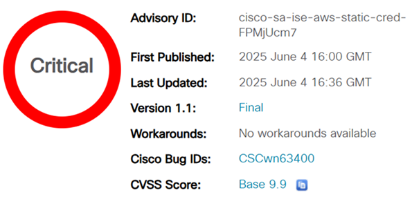 พบช่องโหว่ร้ายแรงใน Cisco ISE บน Cloud ส่งผลกระทบต่อ AWS, Azure และ OCI